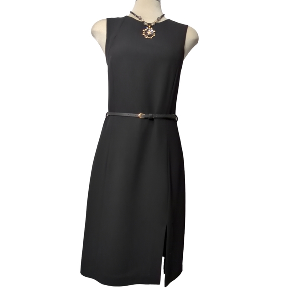 London Fog Dresses & Skirts - LONDON FOG limited edition Luxury sleeveless midi dress with belt Size 6